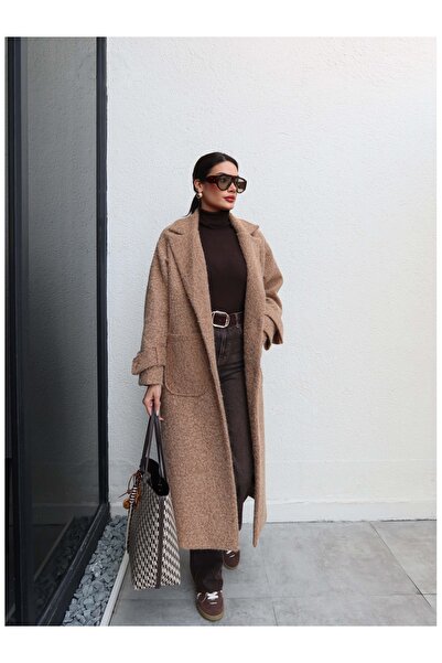 ESRAHELVACI Παλτό με ανοιχτή τσέπη με κουμπιά