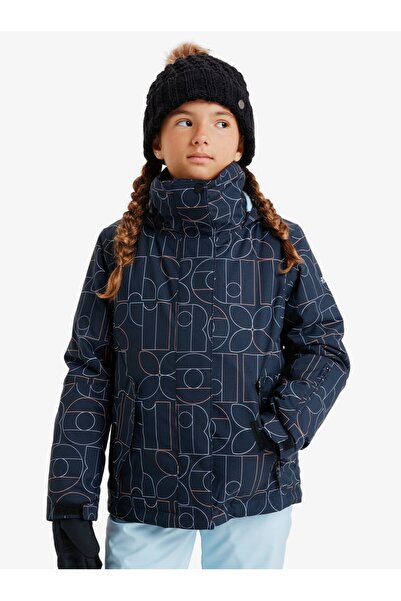 Roxy Jetty Girl Jk Girl's Anthracite - Stripe_1 Snowboard Jacket Ergtj03199-6455