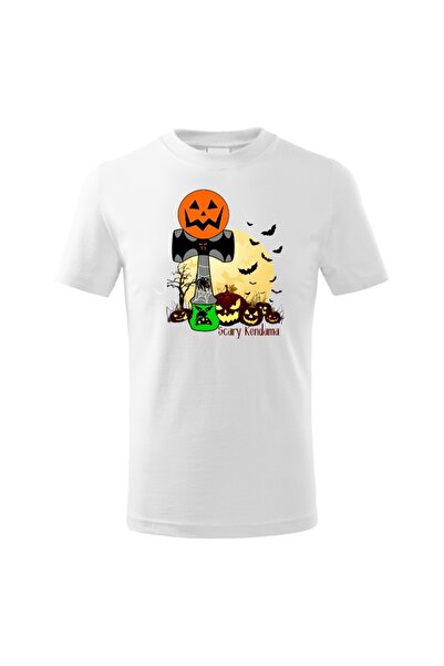 Funny Gift Tricou cu maneca scurta pentru copii Halloween Scary Kendama