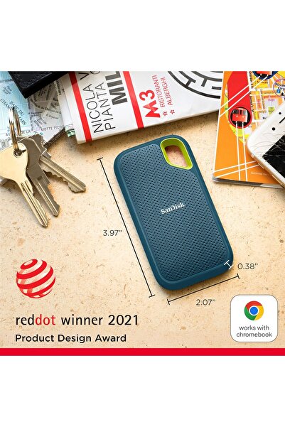 SanDisk Extreme Portable SSD 2TB (Monterey) – Up to 1050 MB/s, IP55, NVMe