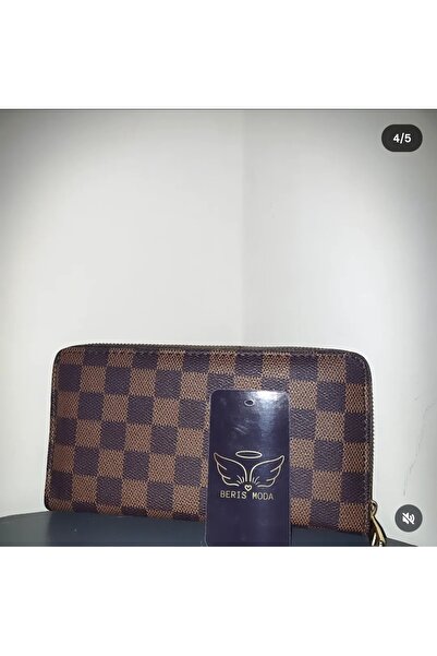 BERİS Women's Young Visor Monogram Patterned Modern Wallet