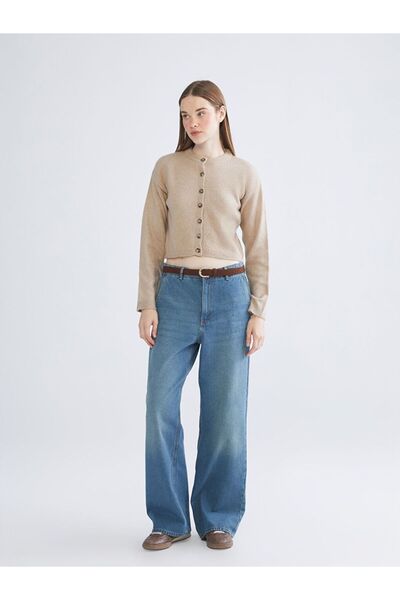 LC Waikiki XSIDE Bisiklet Yaka Kadın Triko Hırka