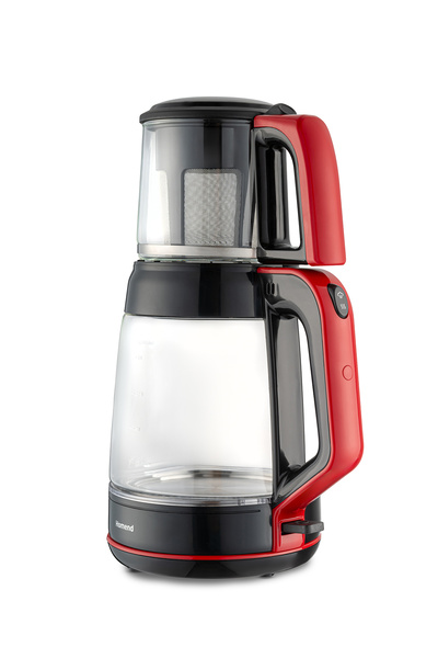 HOMEND Infinity XL 1764H Glass Tea Maker Black Red