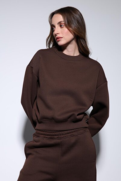 Antioch Brown Basic Women's Sweatshirt