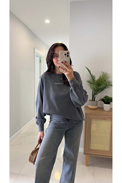 BİRCANÇİL Hanorac Kuff Antracit Oversize