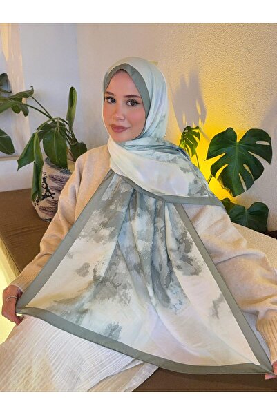 Mira İpek Desenli Pamuk Soft Şal İlham Serisi Degrade Şal