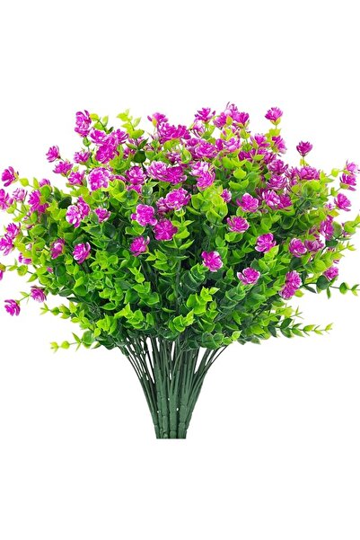 Artificiale Rolio Buchet de Flori Artificiale Rezistente la UV - 5 Fire, 35 cm, Disponibil în 7 Culori - Mov