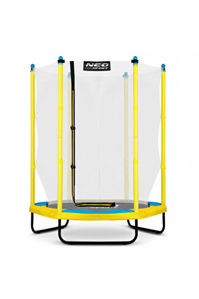 Neo-Sport Trambulina de gradina pentru copii 140 cm 4.5ft Galben,Plasa exteri...