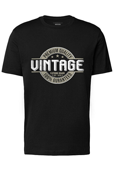 4desire.ro Men's T-shirt PREMIUM-VINTAGE Ink, Classic Regular Fit, 100% Cotton, Vegan Approved