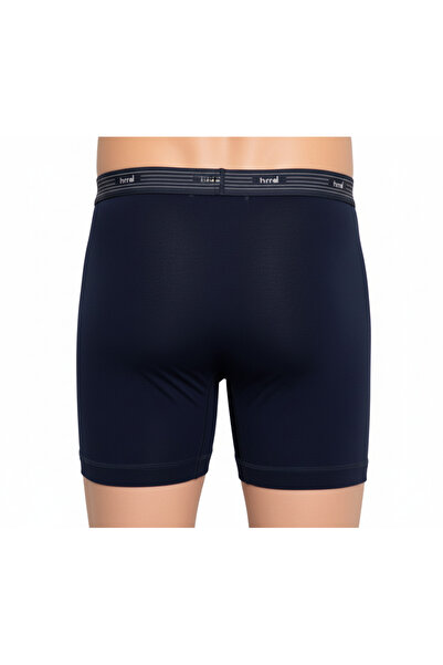 Hmd 3-Pack Lycra Flexible Navy Blue Men's Bamboo Boxers | Anti-Sweat Comfortable Fabric