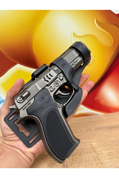 scntoys Kapsül Patlatan Tabancası Komple Parlak Demir Kapsül Patlatan Metal Tabanca Yeni