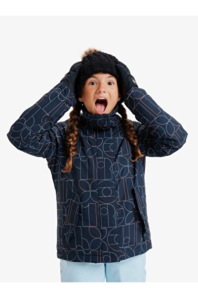 Roxy Jetty Girl Jk Girl's Anthracite - Stripe_1 Snowboard Jacket Ergtj03199-6455