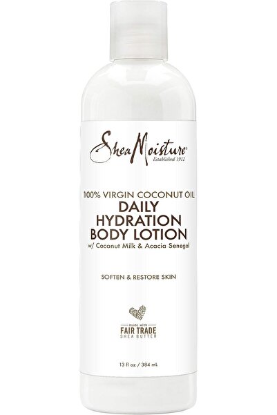 Shea Moisture لوشن مرطب يومي للجسم بزيت جوز الهند البكر بنسبة 100% من شيا موي...