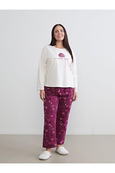 LC Waikiki Crew Neck Floral Women's Pajamas Set