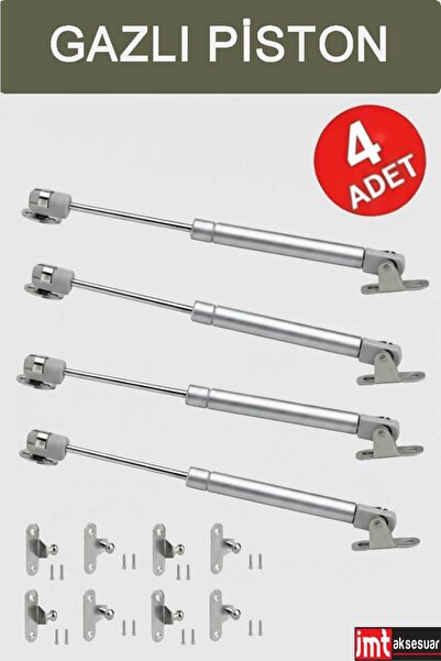 İMT AKSESUAR (4 Adet) Dolap Amortisörü Gazlı Piston Kapak Hidroliği 100N - Mo...
