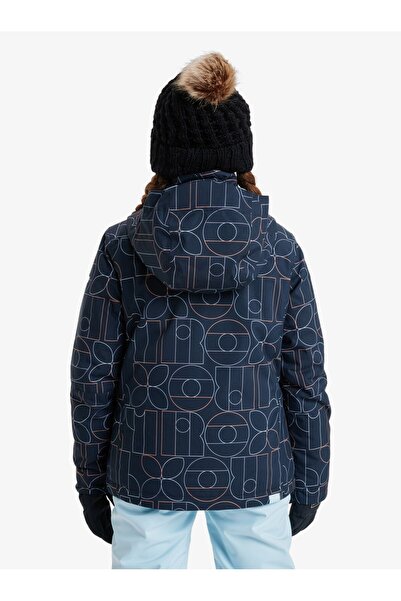 Roxy Jetty Girl Jk Girl's Anthracite - Stripe_1 Snowboard Jacket Ergtj03199-6455