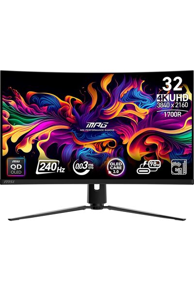 MSI MPG 321CURX QD-OLED 32-inch 4K (3840×2160) 240Hz Monitor