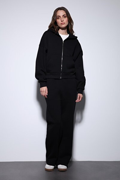 Antioch Black Zippered Hooded Women's Sweatshirt