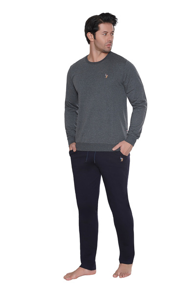 U.S. Polo Assn. Men's Anthracite Melange Home Wear