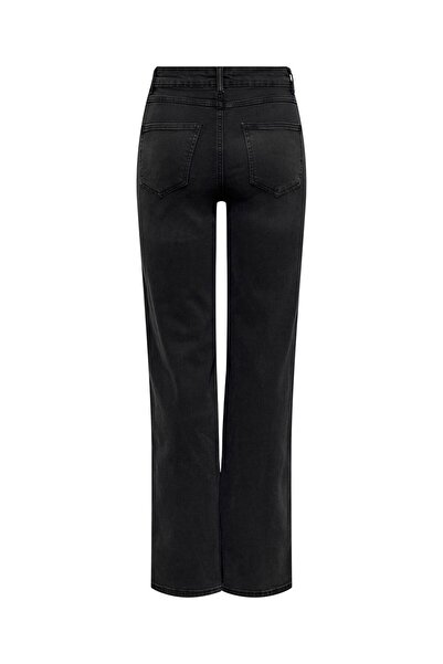 ONLY Jeans mit weitem Bein ONLLUNA Hohe Taille Weiter Beinschnitt Jeans