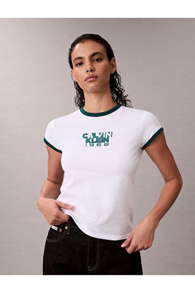 Calvin Klein 1968 Logo Graphic Baby Tee