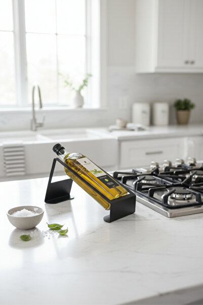 Grandmix Modern Metal Tasarım Zeytinyağı Şişe Standı – Şık ve Kullanışlı Mutf...