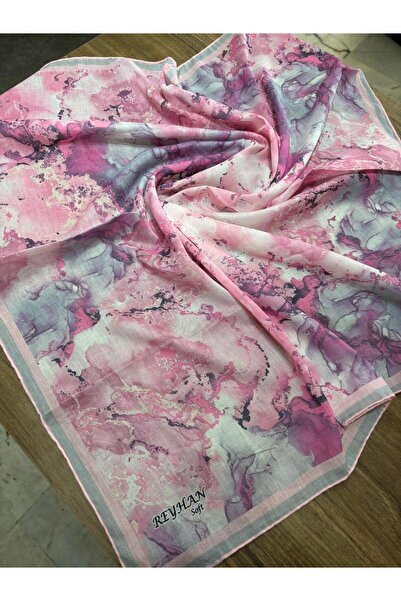 AGORATEKSTİL Eșarfă de damă din bumbac cu model de marmură