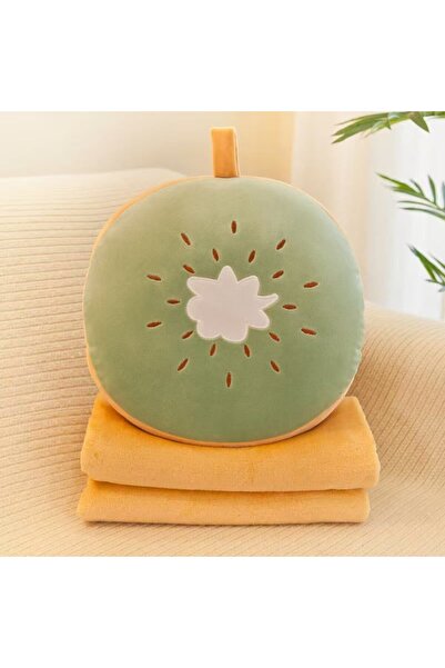 Tescomak Set de pătură și pernă pentru copii, cu tematică de fructe, portocal...