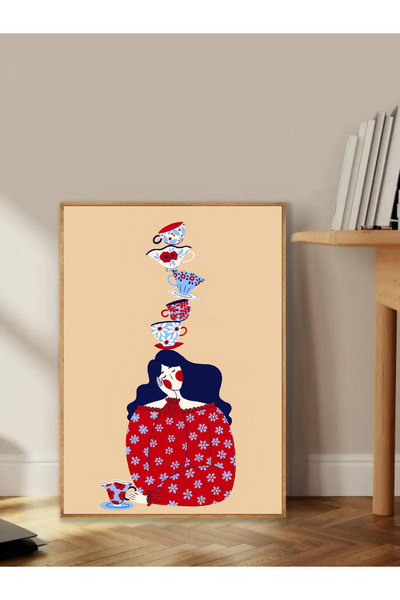 Tuba Decor Tablo dintr-o singură bucată cu rame din lemn pentru sufragerie, sufragerie, bucătărie