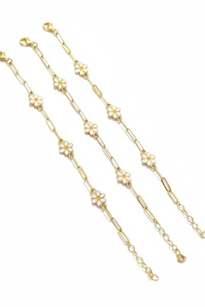 Çgk Çiğdem Gürel Kuyumculuk Ataçlı Papatya Altın Bileklik