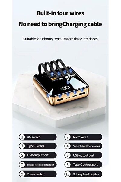 cyke Ultra-thin 20000 mAh external battery, 22.5W PD fast charging, smart protection