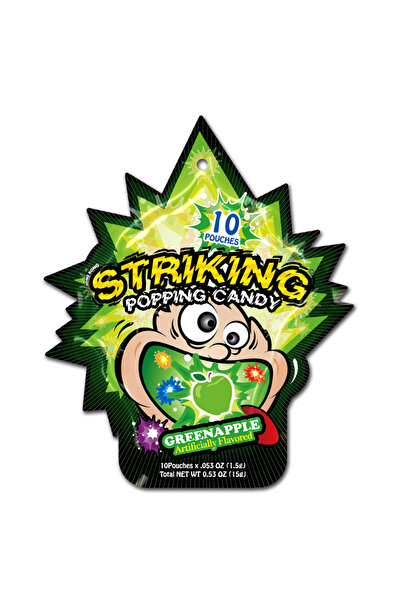 Striking حلوى بوبينغ 15 جرام بنكهة التفاح الأخضر × 6