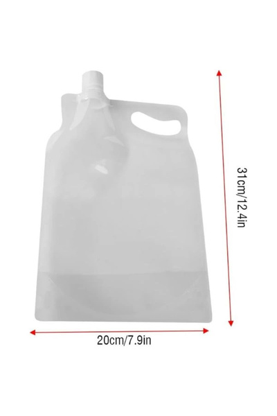 HarmonyAura Plastic Lid Water Bag 1 Liter
