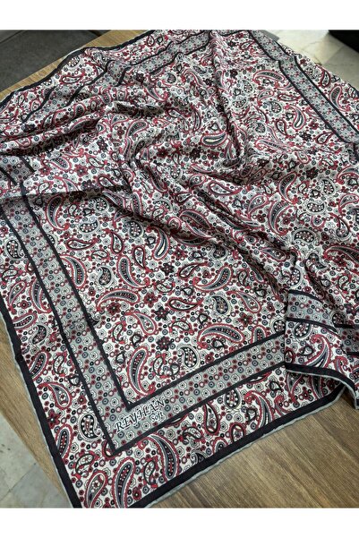 AGORATEKSTİL Γυναικείο κασκόλ με μοτίβο από βαμβακερό σάλι