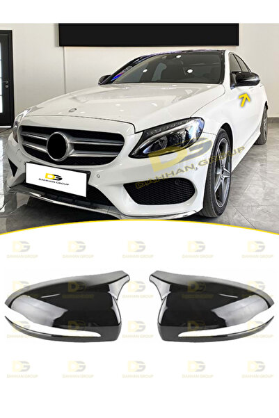 DG Power Mercedes Benz C205 W205 2015 - 2019 Batman Yarasa Ayna Kapağı Parlak...