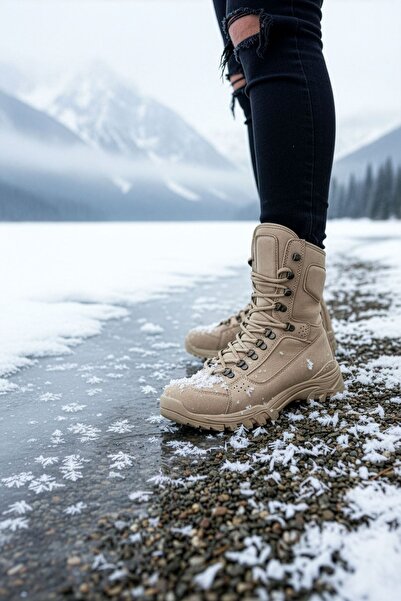 gizlitopuk Gizli Topuklu 7 cm Boy Uzatan Çöl Bot GTboots100