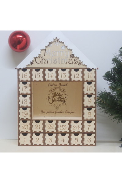 Amco Calendar de Advent personalizat 38 x 26 x 8 cm