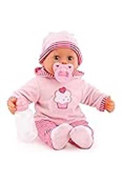 Bayer Design 93816AA Interactive Baby Doll, 15 inch, Pink with Cupcake