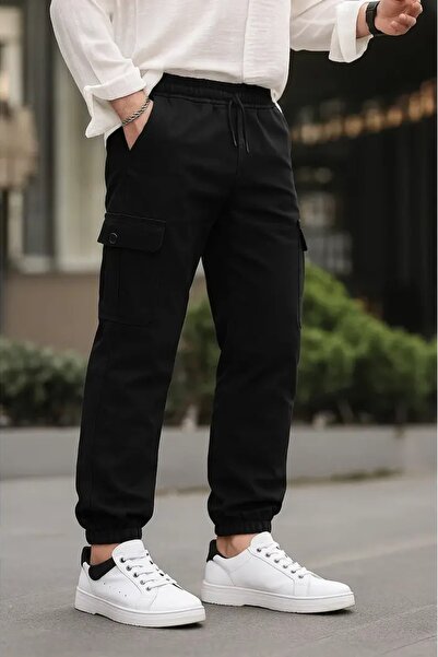 SERAZAT Cargo Pants with Cargo Pockets Cotton Lycra Elastic Leg Cargo Pants