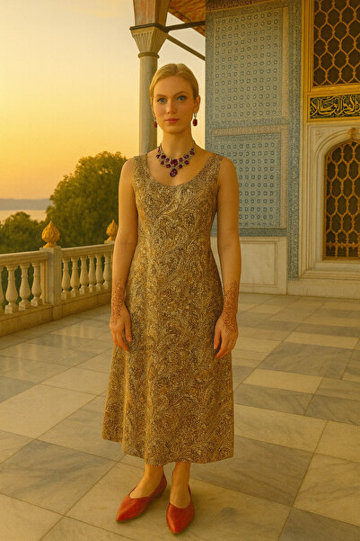 ŞIK VE MUTLU Koleksiyon Tasarım Ottoman Hürrem Serisi Kaftan Elbise