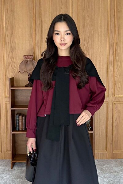 Ceylan Otantik Bordo Crop