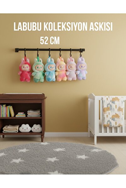 TOTTERİQ Labubu Koleksiyon Askısı – 52 cm | Duvar Tipi Oyuncak ve Figür Askılığı labubu