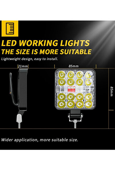 Generic Multi-scenario LED Floodlight | IP68 Dustproof/Waterproof | Operating Range: -10 °C to 80 °C