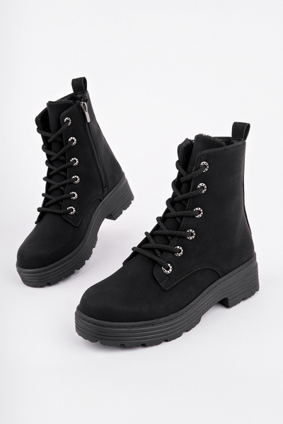 Madam Tarz Μπότες με κορδόνια BLN-220 Thermo Sole