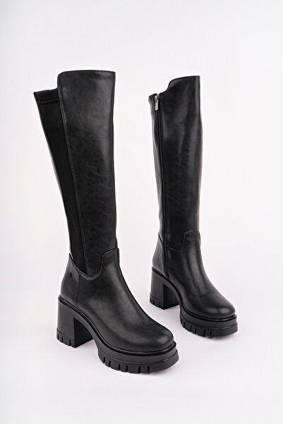 Madam Tarz Μπότες με χοντρό τακούνι KCL-900