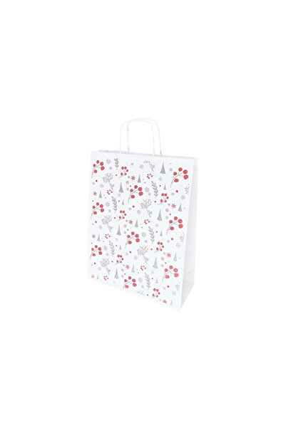 Papette Set of 10 Kraft Paper Bags with Pattern 14 Christmas 24 x 31(H) x 10cm