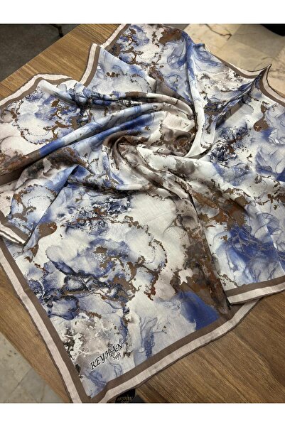 AGORATEKSTİL Eșarfă de damă din bumbac cu model de marmură