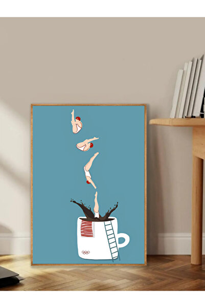 Tuba Decor Tablo dintr-o singură bucată cu rame din lemn pentru sufragerie, sufragerie, bucătărie