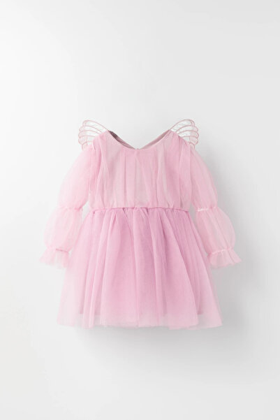 2kids2mom Kız Bebek Çocuk Kanatlı Doğum Günü Parti Düğün Özel Gün Tüllü Astar...