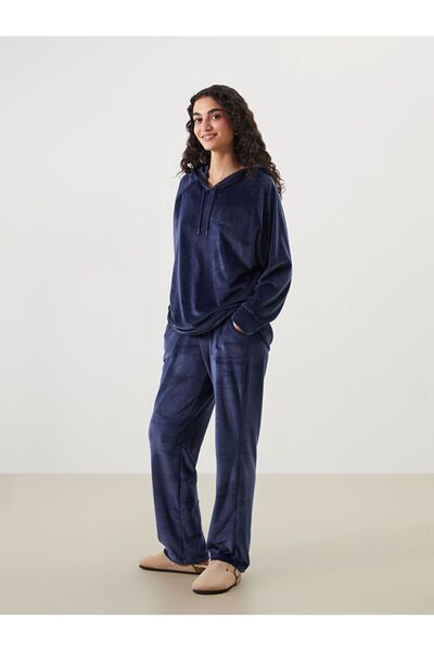 LC Waikiki LCW DREAM Beli Lastikli Kadife Kadın Pijama Altı